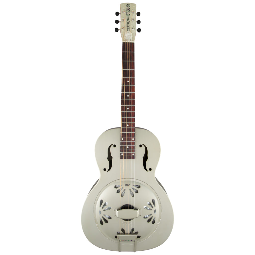 Gretsch G9201 Honey Dipper Bell Brass Resonator Body View ; Gretsch G9201 Honey Dipper Bell Brass Resonator Full View ; Gretsch G9201 Honey Dipper Bell Brass Resonator Back View