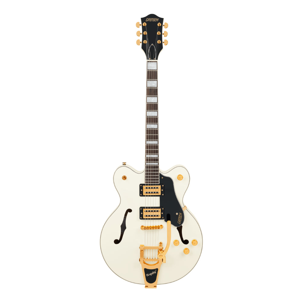 Gretsch Limited Edition G2622T Streamliner Centre Block Double-Cut (Vintage White) - Body View ; Gretsch Limited Edition G2622T Streamliner Centre Block Double-Cut (Vintage White) - Full View ; Gretsch Limited Edition G2622T Streamliner Centre Block Double-Cut (Vintage White) - Back View