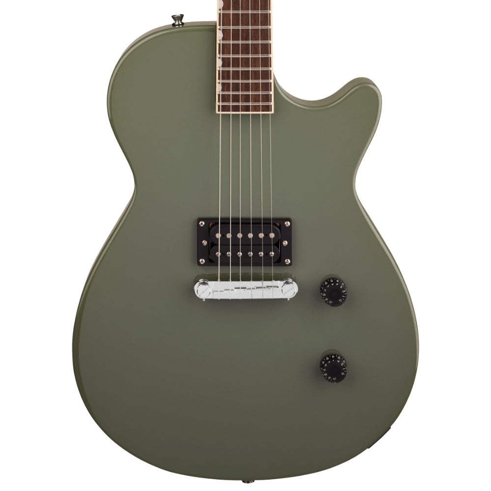 Gretsch Streamliner Jet Club 1 Pickup Olive Drab Body View ; Gretsch Streamliner Jet Club 1 Pickup Olive Drab Full View ; Gretsch Streamliner Jet Club 1 Pickup Olive Drab Back View