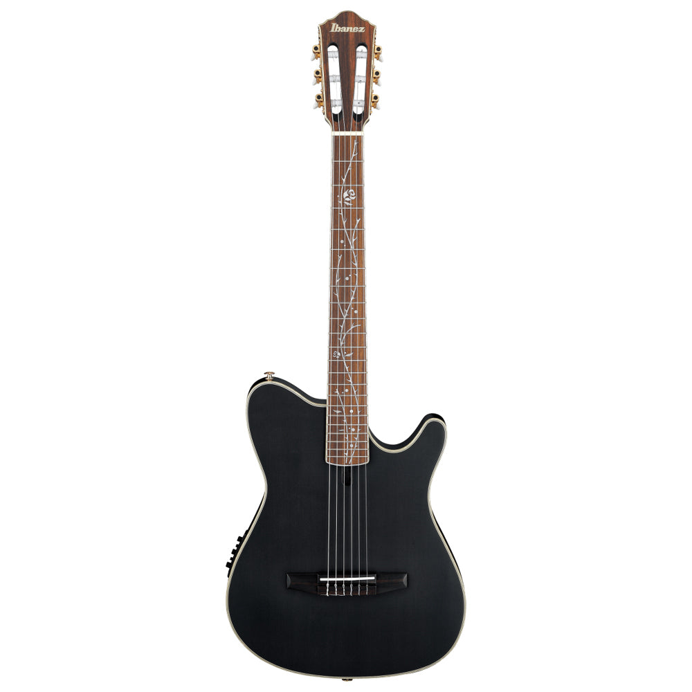 Ibanez TOD10N Transparent Black Flat Body View ; Ibanez TOD10N Transparent Black Flat Full View ; Ibanez TOD10N Transparent Black Flat Back View