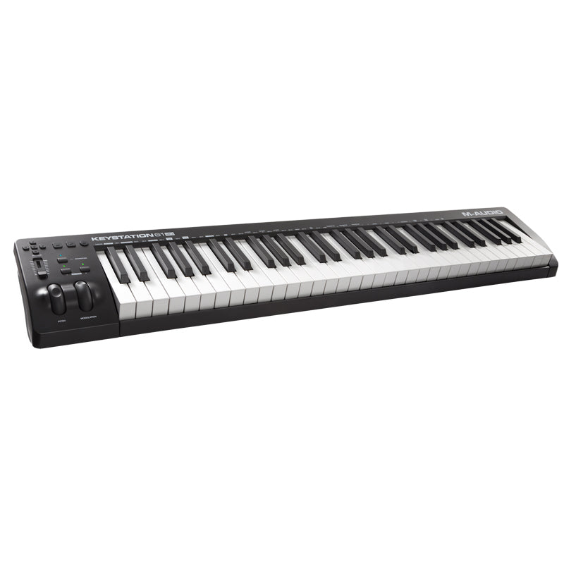 M-Audio Keystation 61 MK3 ; M-Audio Keystation 61 MK3 angle ; M-Audio Keystation 61 MK3 rear