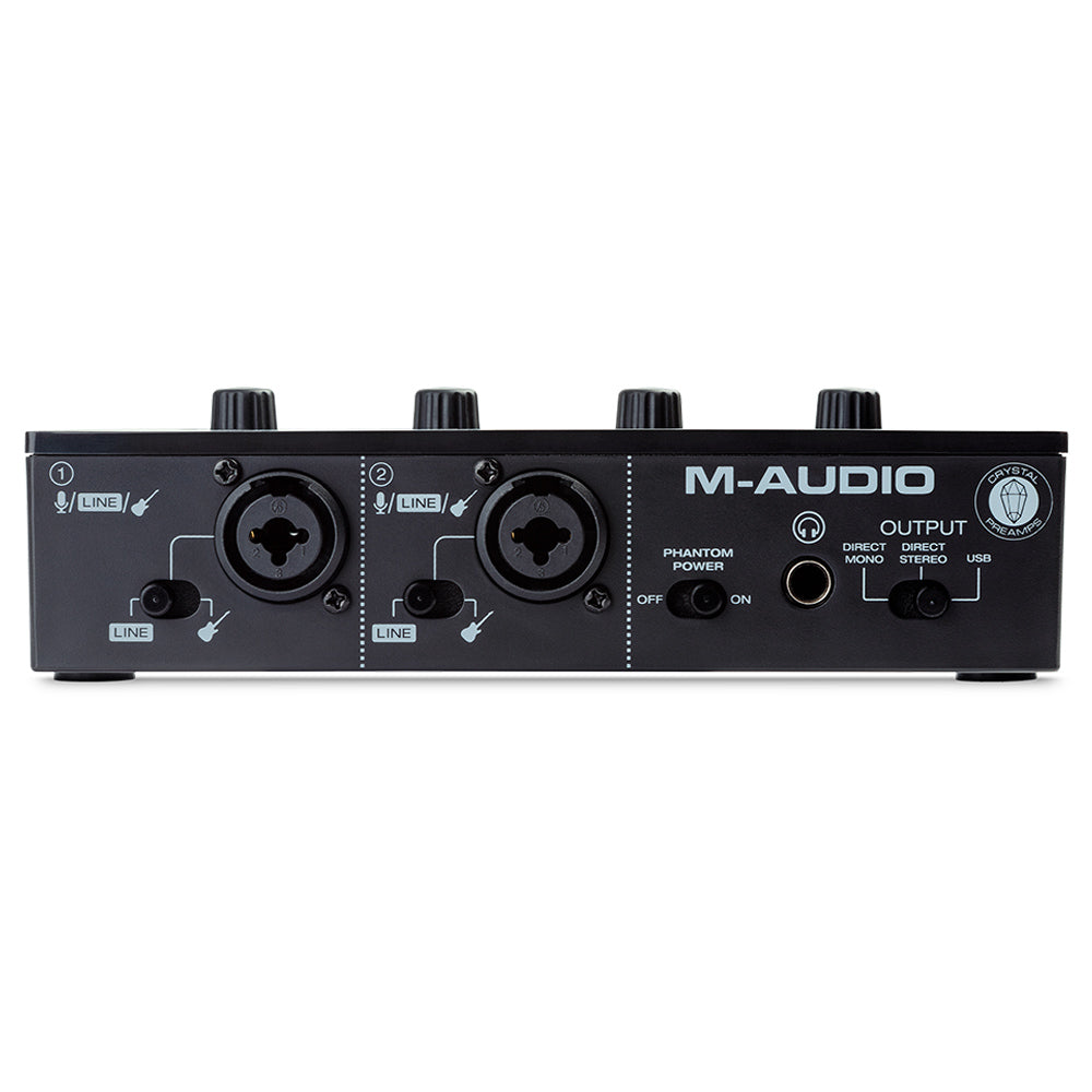 M-Audio M-Track Duo USB Audio Interface ; M-Audio M-Track Duo USB Audio Interface Front ; M-Audio M-Track Duo USB Audio Interface Rear