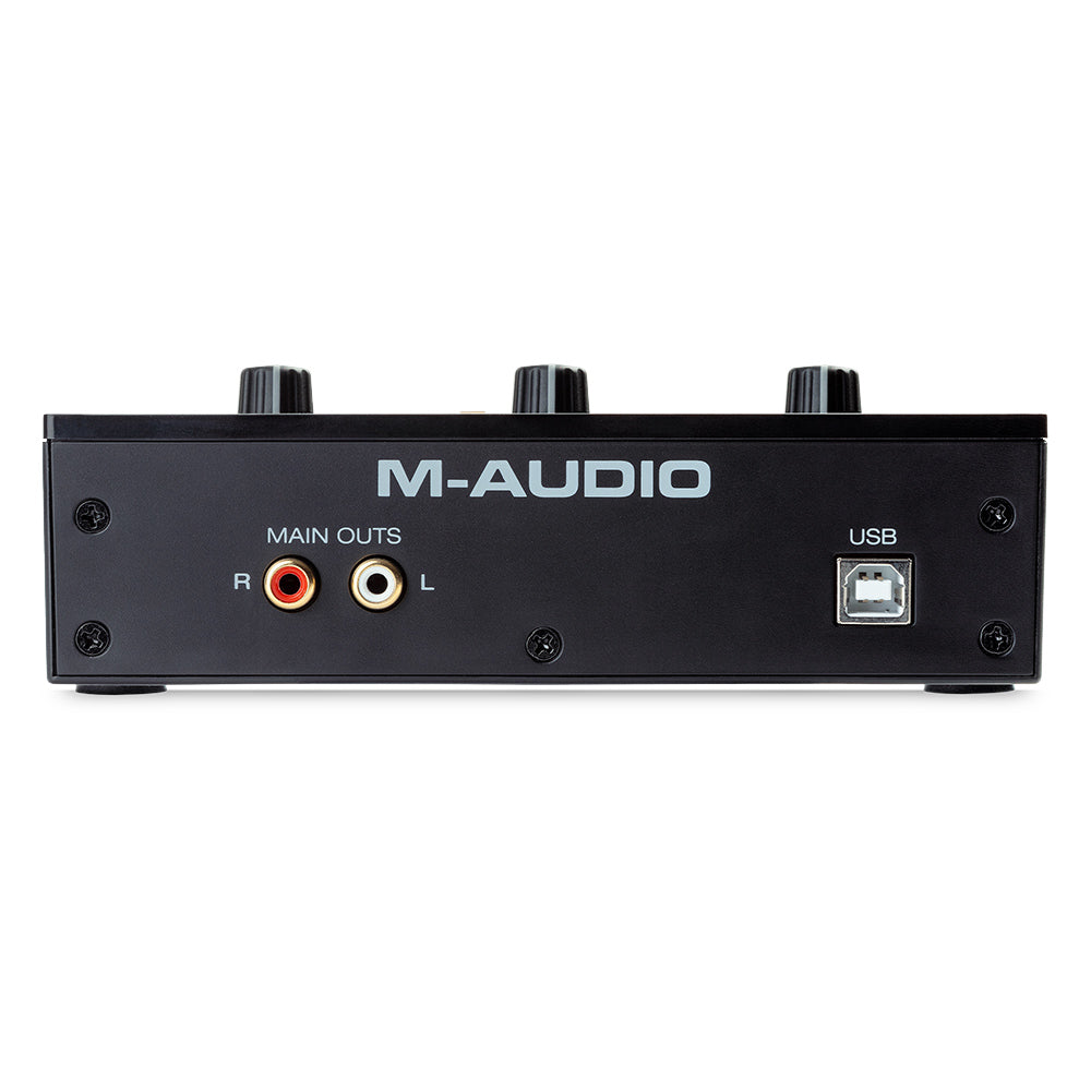 M-Audio M-Track Solo USB Audio Interface ; M-Audio M-Track Solo USB Audio Interface Front ; M-Audio M-Track Solo USB Audio Interface Rear