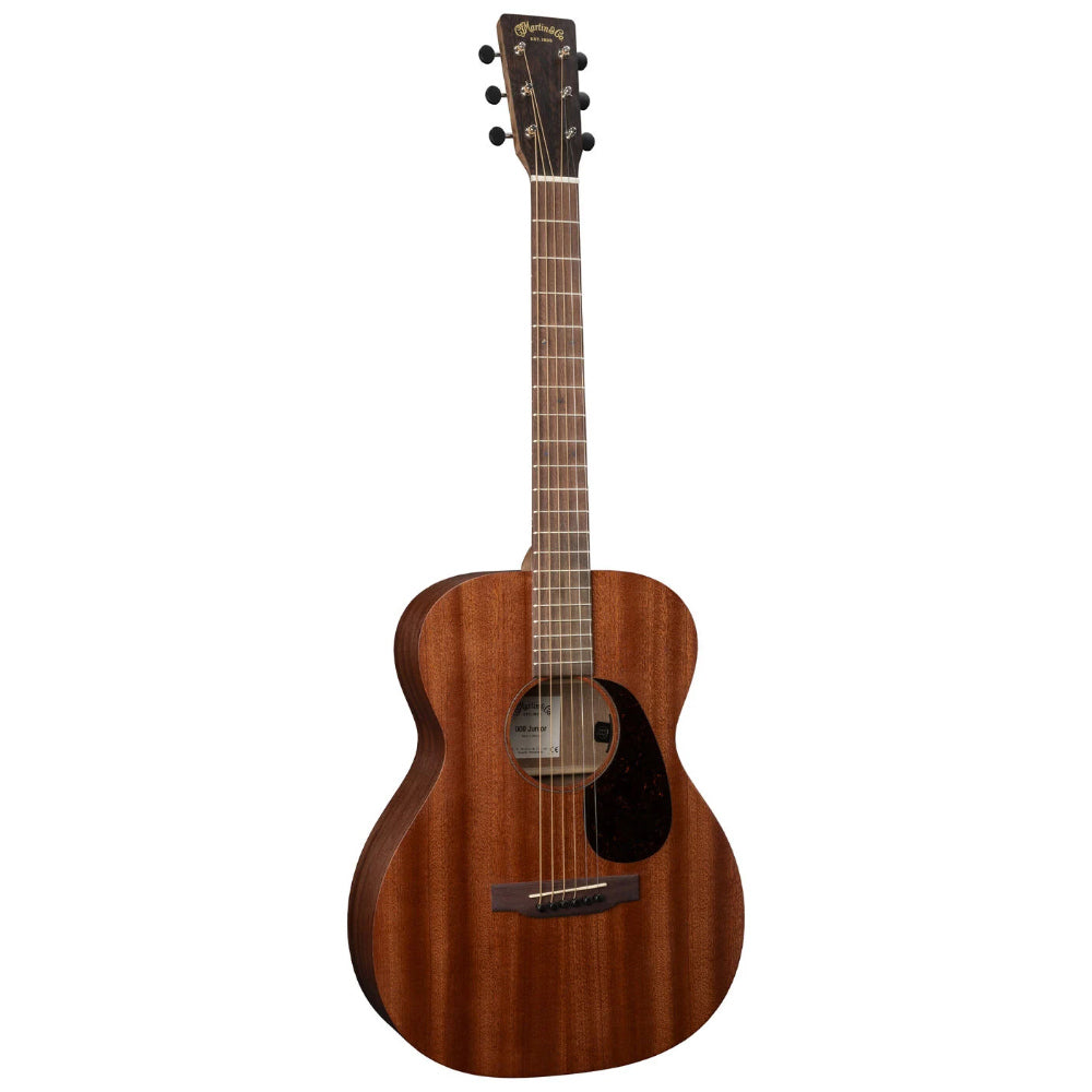 Martin 000-JRE Sapele Junior Series Acoustic Guitar Body View ; Martin 000-JRE Sapele Junior Series Acoustic Guitar Full View ; Martin 000-JRE Sapele Junior Series Acoustic Guitar Back View
