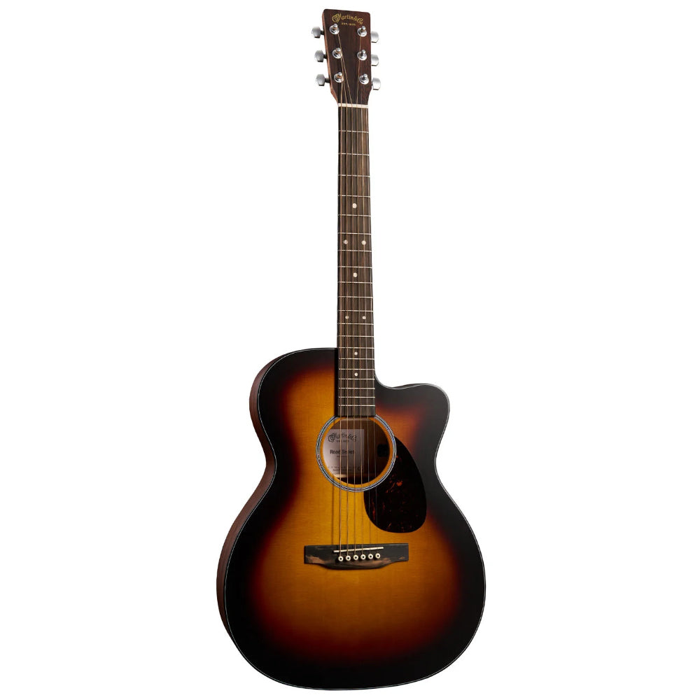 Martin OMC-10E Modern Burst Body View ; Martin OMC-10E Modern Burst Full View ; Martin OMC-10E Modern Burst Back View