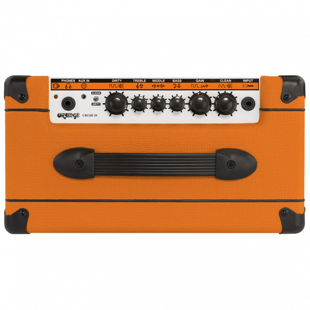 Orange Crush 20 Guitar Amp Front ; Orange Crush 20 Guitar Amp Front Angle ; Orange Crush 20 Guitar Amp Top ; Orange Crush 20 Guitar Amp Rear