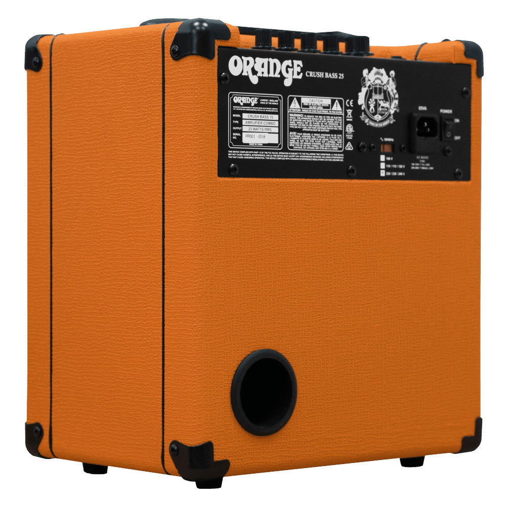 Orange Crush 25 Bass Amp Front ; Orange Crush 25 Bass Amp Side ; Orange Crush 25 Bass Amp Angle 1 ; Orange Crush 25 Bass Amp Angle 2