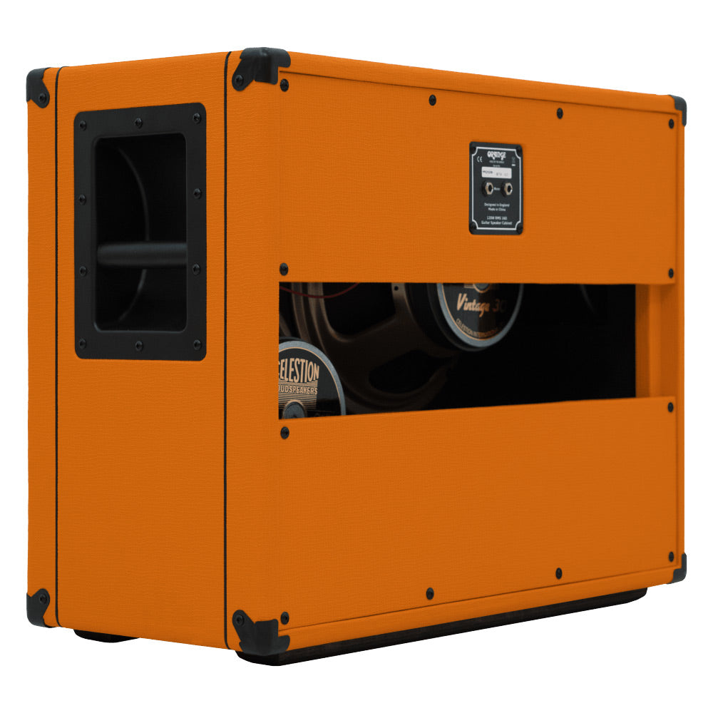 Orange PPC212OB 2x12" Open Back Guitar Cab Front ; Orange PPC212OB 2x12" Open Back Guitar Cab Angle ; Orange PPC212OB 2x12" Open Back Guitar Cab Side ; Orange PPC212OB 2x12" Open Back Guitar Cab Rear