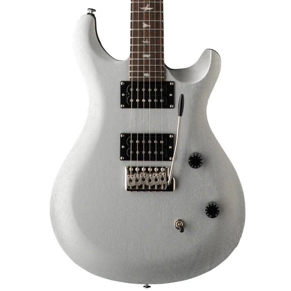PRS SE CE 24 Standard Metallic Silver Body View ; PRS SE CE 24 Standard Metallic Silver Full View ; PRS SE CE 24 Standard Metallic Silver Back View