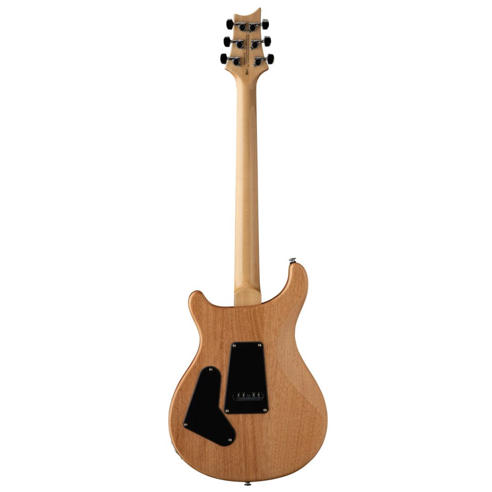 PRS SE Limited Edition Exotic Custom 24 Swamp Ash Burl Lake Blue Body View ; PRS SE Limited Edition Exotic Custom 24 Swamp Ash Burl Lake Blue Full View ; PRS SE Limited Edition Exotic Custom 24 Swamp Ash Burl Lake Blue Back View