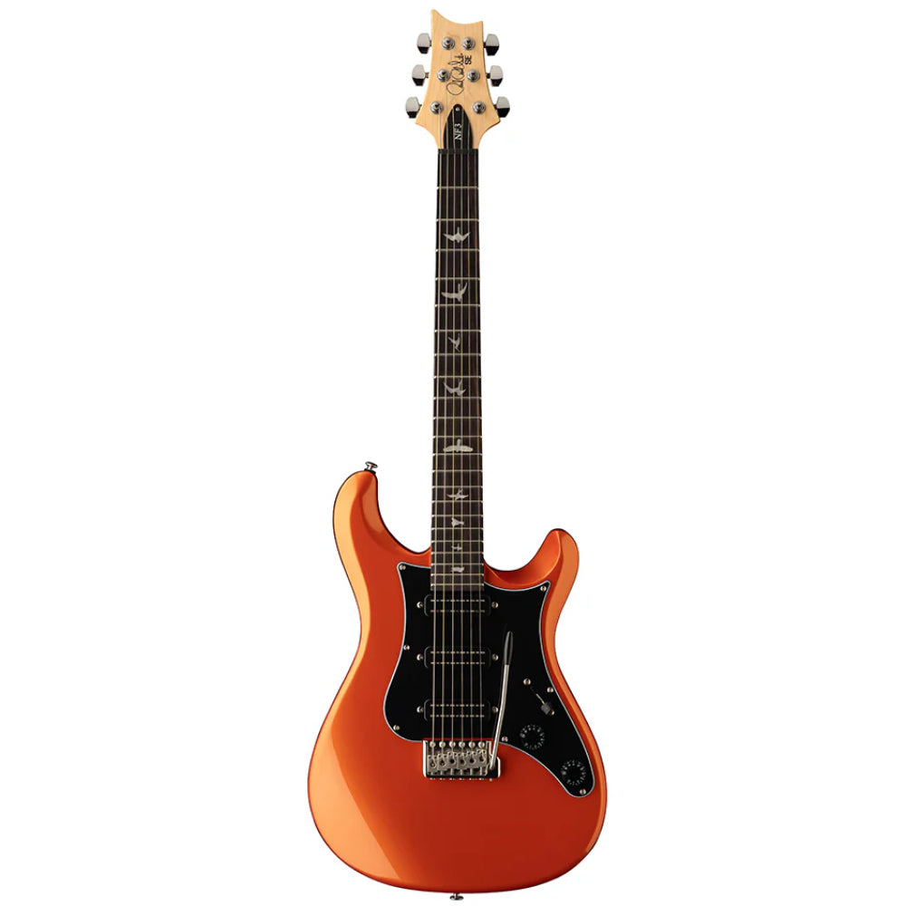 PRS SE NF3 Metallic Orange Body View ; PRS SE NF3 Metallic Orange Full View ; PRS SE NF3 Metallic Orange Back View