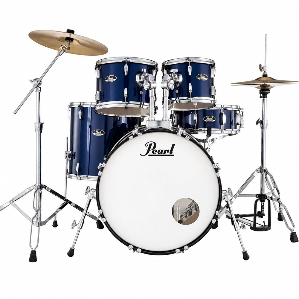 Pearl Roadshow Plus 20" Fusion Drum Kit W/Cymbals (Royal Blue Metallic)