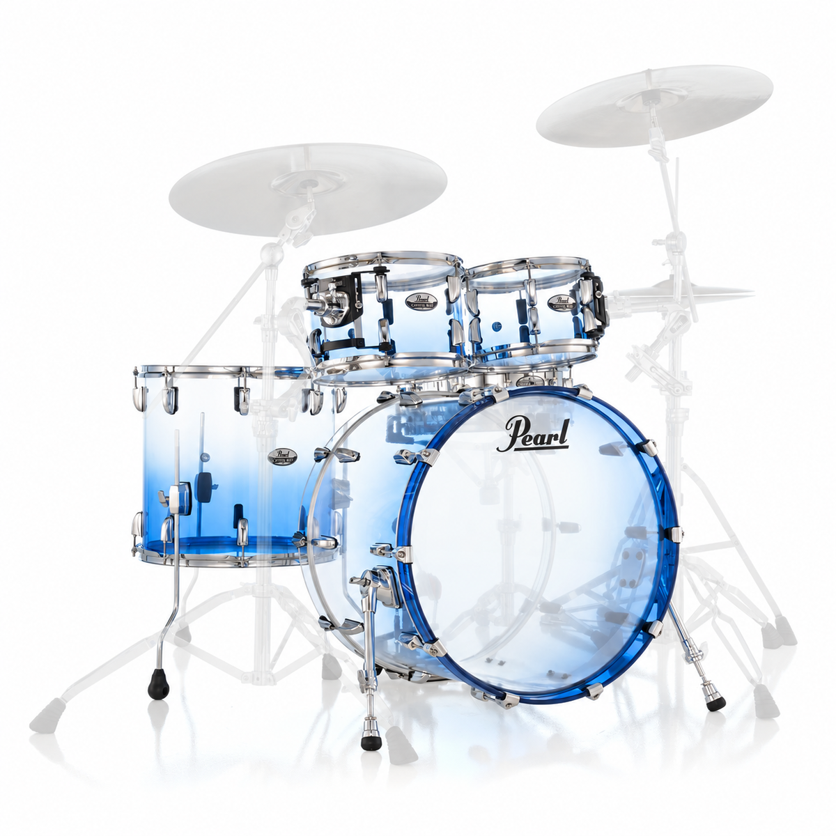 Pearl Limited Edition 22" Crystal Beat Acrylic Drumset (Glacier Fade)