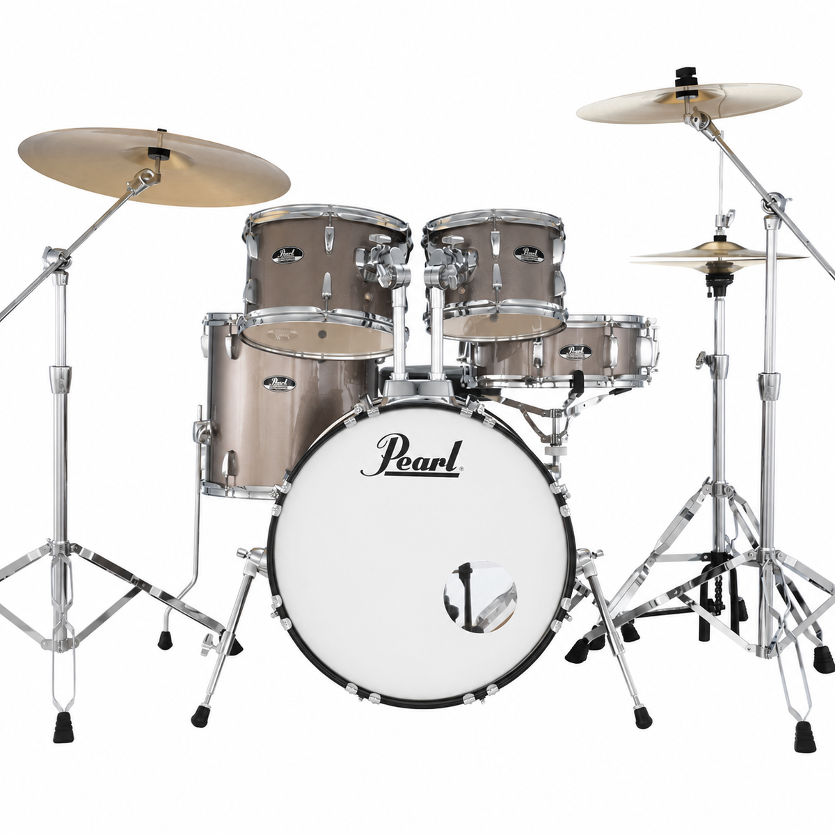 Pearl Roadshow Plus 22" Fusion Drum Kit W/Cymbals (Bronze Metallic)