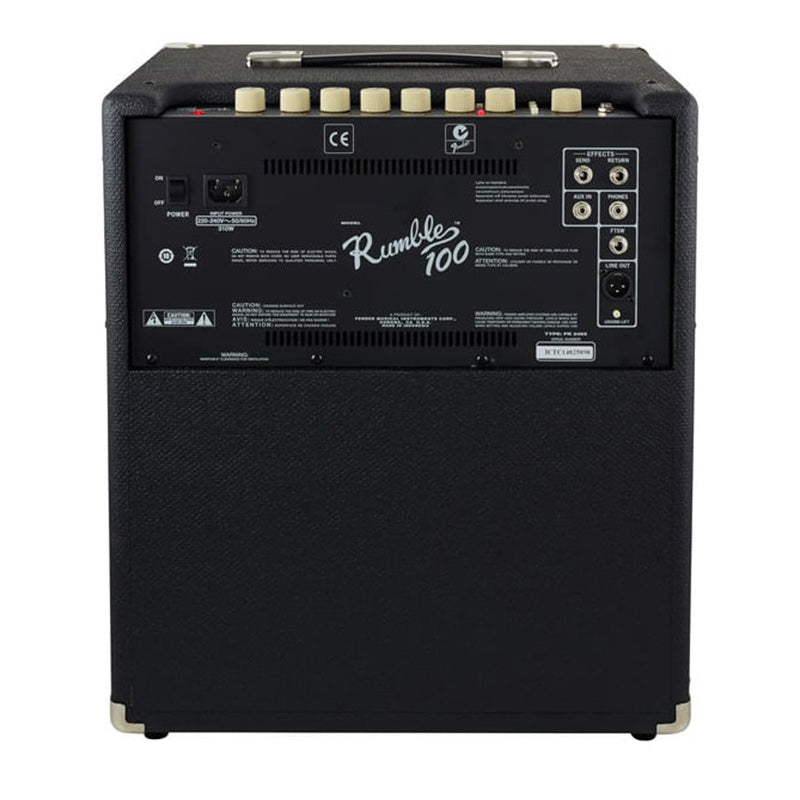 Fender Rumble 100 Combo V3 Bass Amplifier ; Fender Rumble 100 Combo V3 Bass Amplifier ; Fender Rumble 100 Combo V3 Bass Amplifier