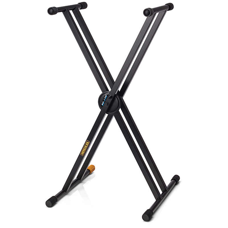 Hercules KS120B EZ-LOK Double Brace Keyboard Stand