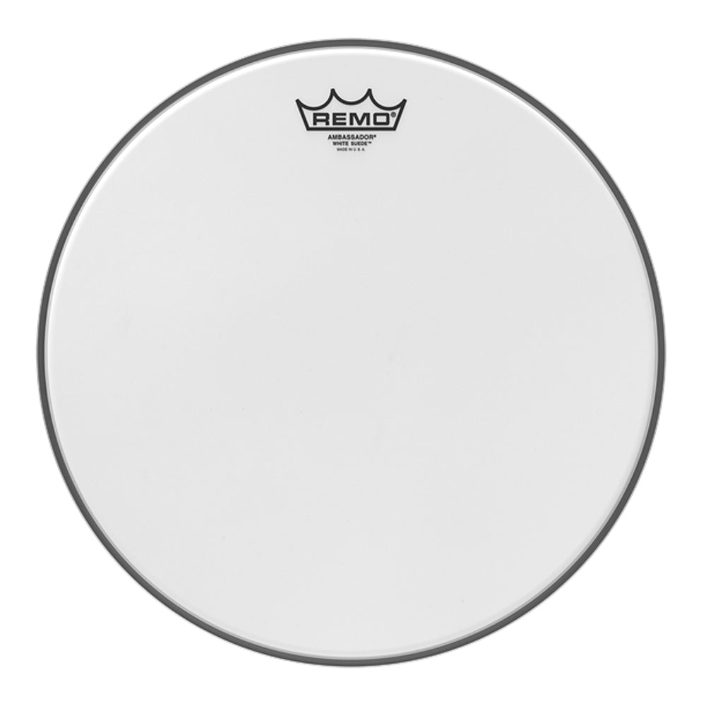 Remo Ambassador White Suede Drumhead