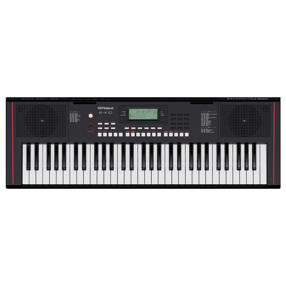 Roland E-X10 Arranger Keyboard ; Roland E-X10 Arranger Keyboard Front ; Roland E-X10 Arranger Keyboard Angle2 ; Roland E-X10 Arranger Keyboard Angle1 ; Roland E-X10 Arranger Keyboard FrontRest ; Roland E-X10 Arranger Keyboard Rear