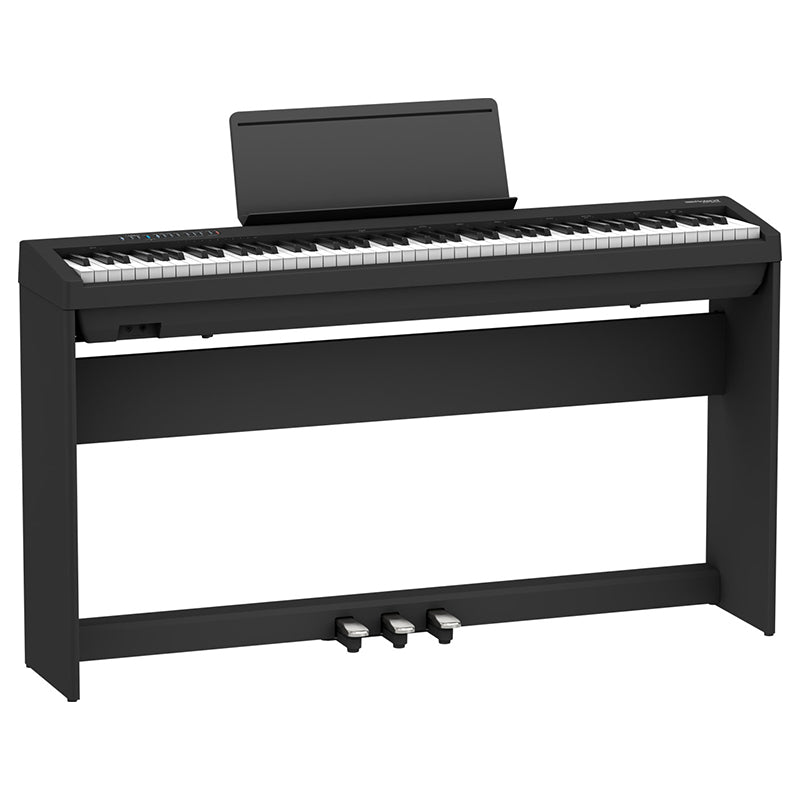 Roland FP-30X Black Bundle Digital Piano ; Roland FP30X Black Back Panel