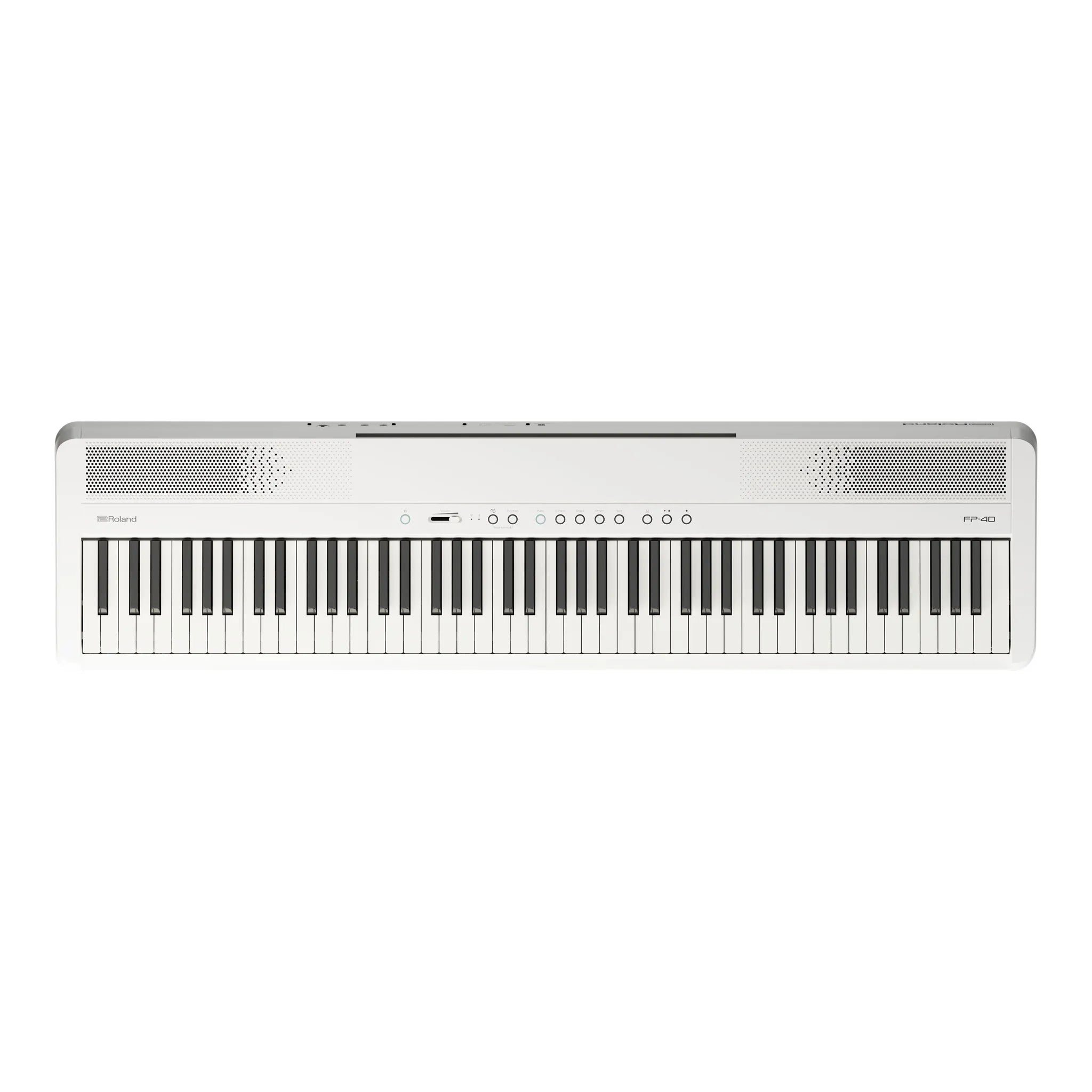 Roland FP-40 Digital Piano Bundle with Stand & Pedals (White)