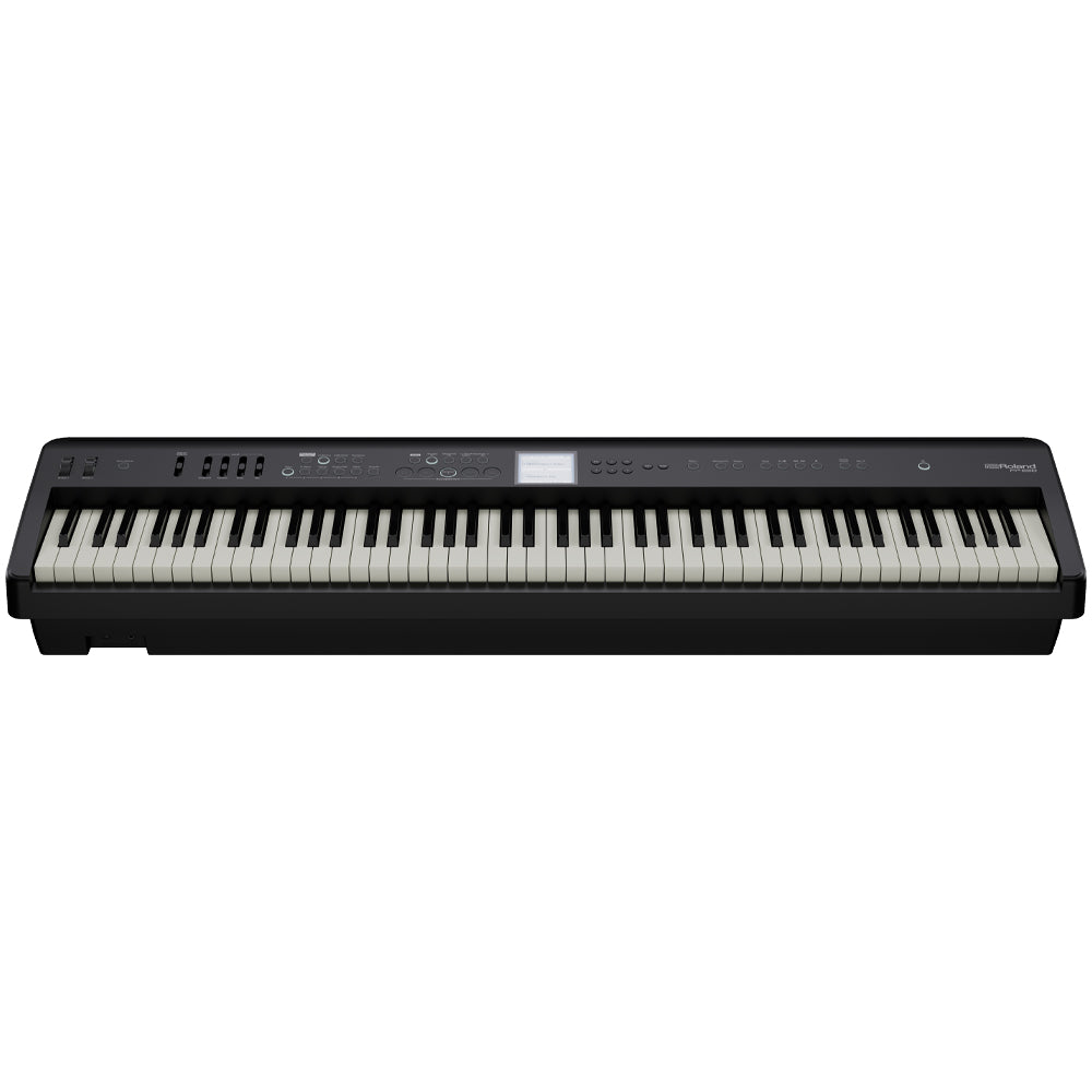 Roland FP-E50 Entertainment Digital Piano Front ; Roland FP-E50 Entertainment Digital Piano Front ; Roland FP-E50 Entertainment Digital Piano Keys Top ; Roland FP-E50 Entertainment Digital Piano Front Music Stand ; Roland FP-E50 Entertainment Digital Piano Wheels ; Roland FP-E50 Entertainment Digital Piano Rear ; Roland FP-E50 Entertainment Digital Piano Dimensions