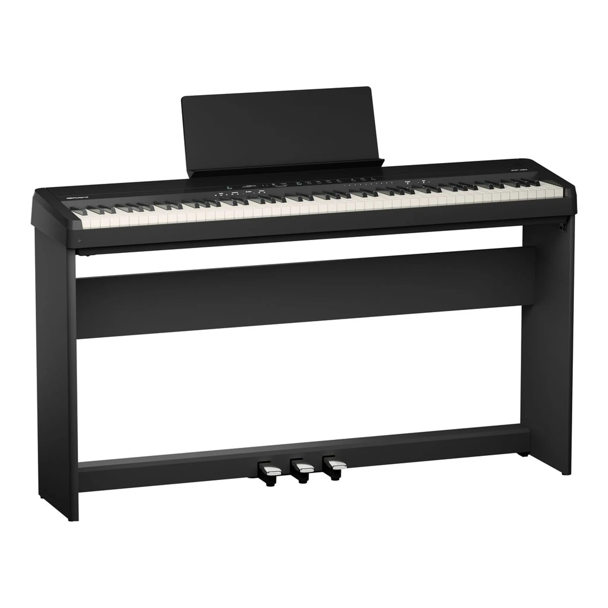 Roland FP-40 Digital Piano Bundle with Stand & Pedals (Black)