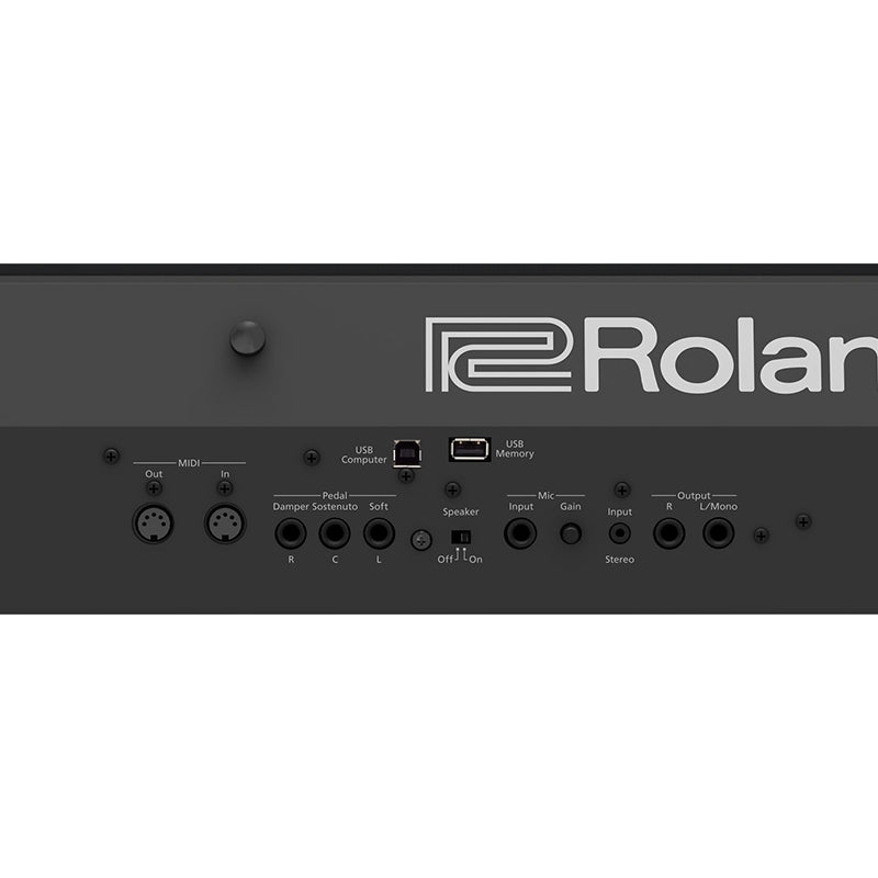 Roland FP-90X Black Digital Piano ; Roland FP90X Black Rear Panel