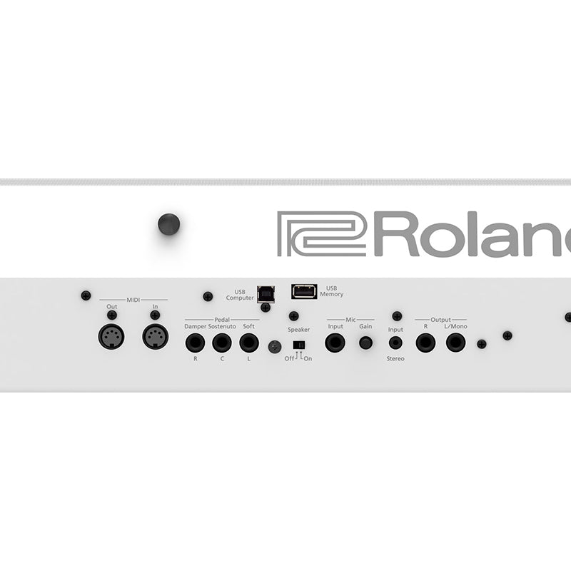 Roland FP90X White Bundle ; Roland FP-90X White Digital Piano ; Fp90x white rear panel