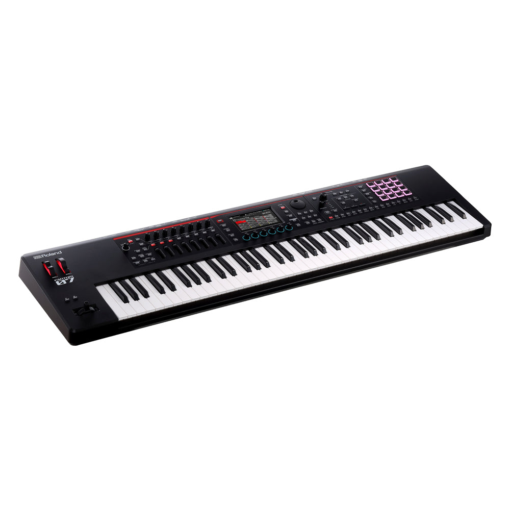 Roland Fantom-07 Workstation Synthesizer Front ; Roland Fantom-07 Workstation Synthesizer Front Profile ; Roland Fantom-07 Workstation Synthesizer Rear ; Roland Fantom-07 Workstation Synthesizer Rear Profile