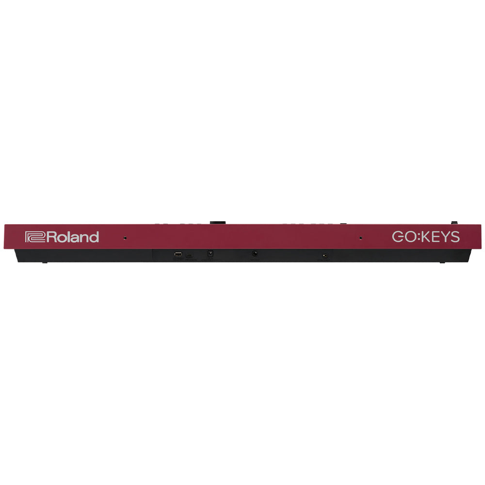 Roland GO:KEYS 3 Portable Keyboard Dark Red Front ; Roland GO:KEYS 3 Portable Keyboard Dark Red Angle ; Roland GO:KEYS 3 Portable Keyboard Dark Red Rear