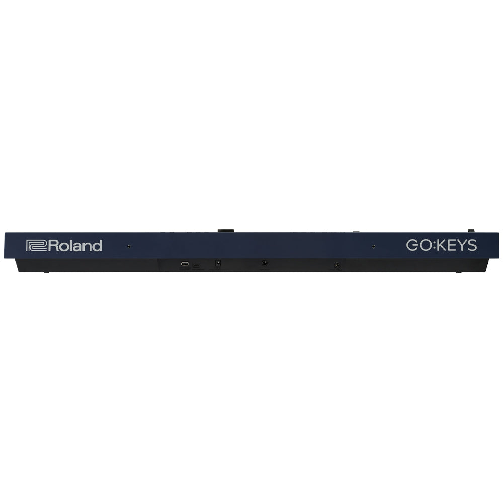 Roland GO:KEYS 3 Portable Keyboard Midnight Blue Front ; Roland GO:KEYS 3 Portable Keyboard Midnight Blue Angle ; Roland GO:KEYS 3 Portable Keyboard Midnight Blue Rear