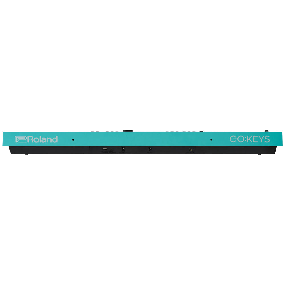 Roland Go Keys 3 Turquoise ; Roland Go Keys angle ; Roland Go Keys Turquoise Back