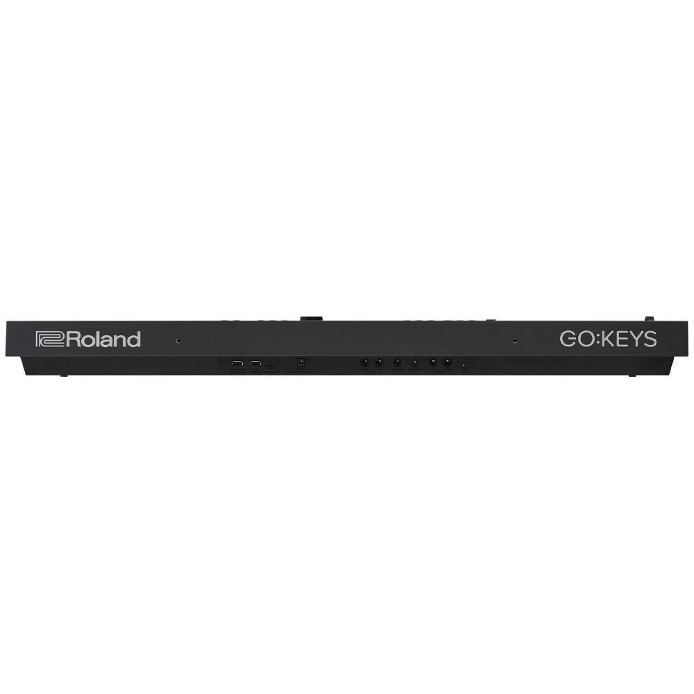 Roland GO:KEYS 5 Portable Keyboard Graphite Front ; Roland GO:KEYS 5 Portable Keyboard Graphite Angle ; Roland GO:KEYS 5 Portable Keyboard Graphite Rear