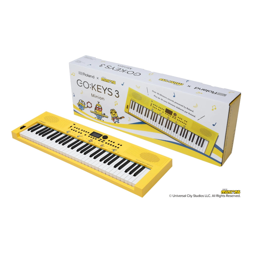 Roland x Minions GO:KEYS3 Music Creation Keyboard (Banana Yellow)