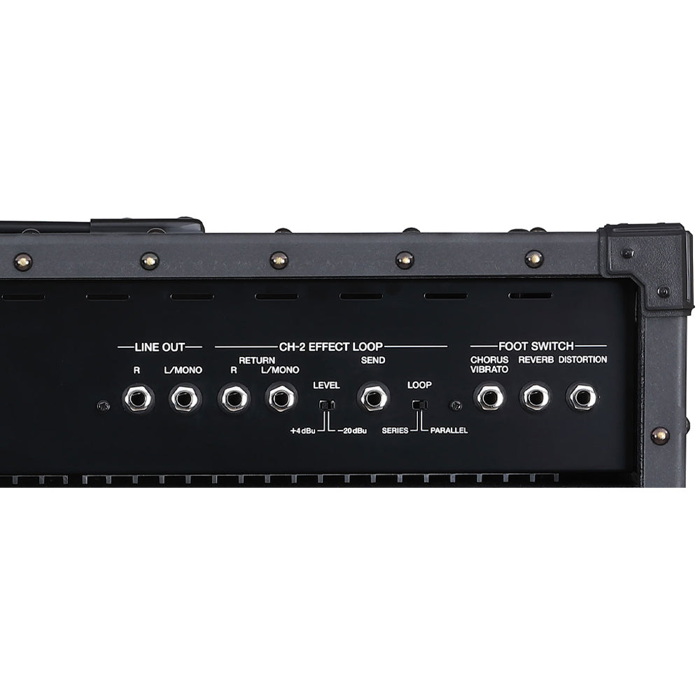 Roland JC-120 Jazz Chorus Guitar Amplifier ; Roland JC-120 Jazz Chorus Guitar Amplifier Front Panel ; Roland JC-120 Jazz Chorus Guitar Amplifier Rear Panel