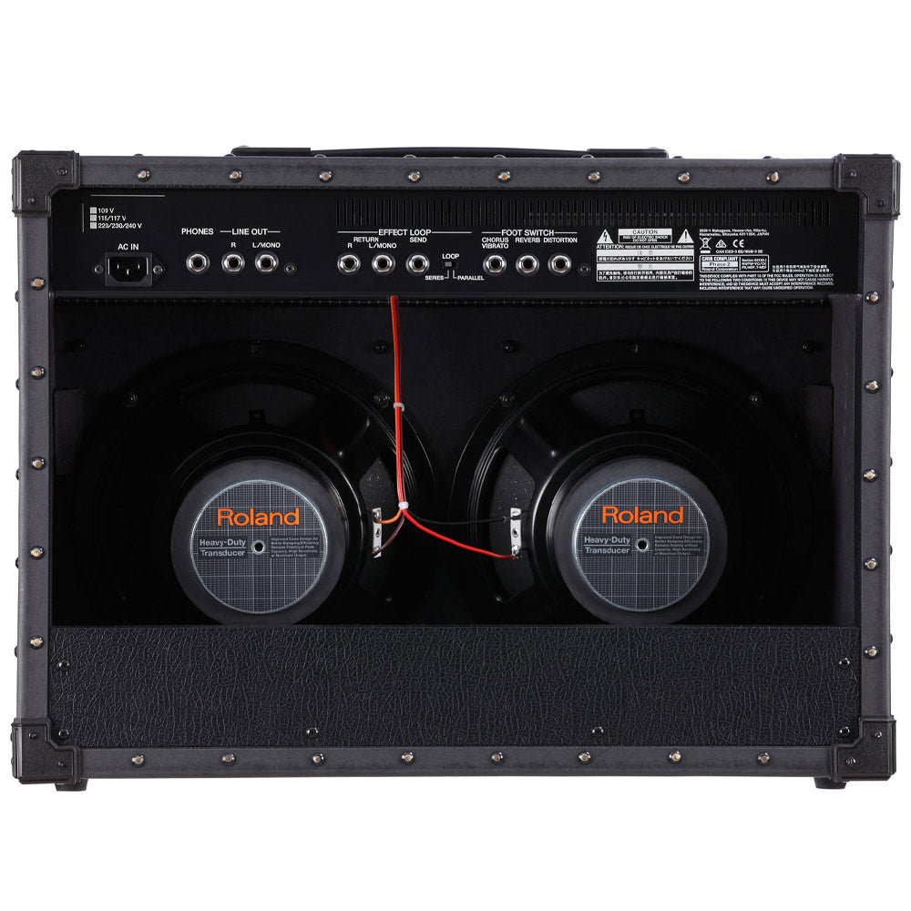 Roland JC-40 Jazz Chorus Guitar Amplifier Front ; Roland JC-40 Jazz Chorus Guitar Amplifier Rear
