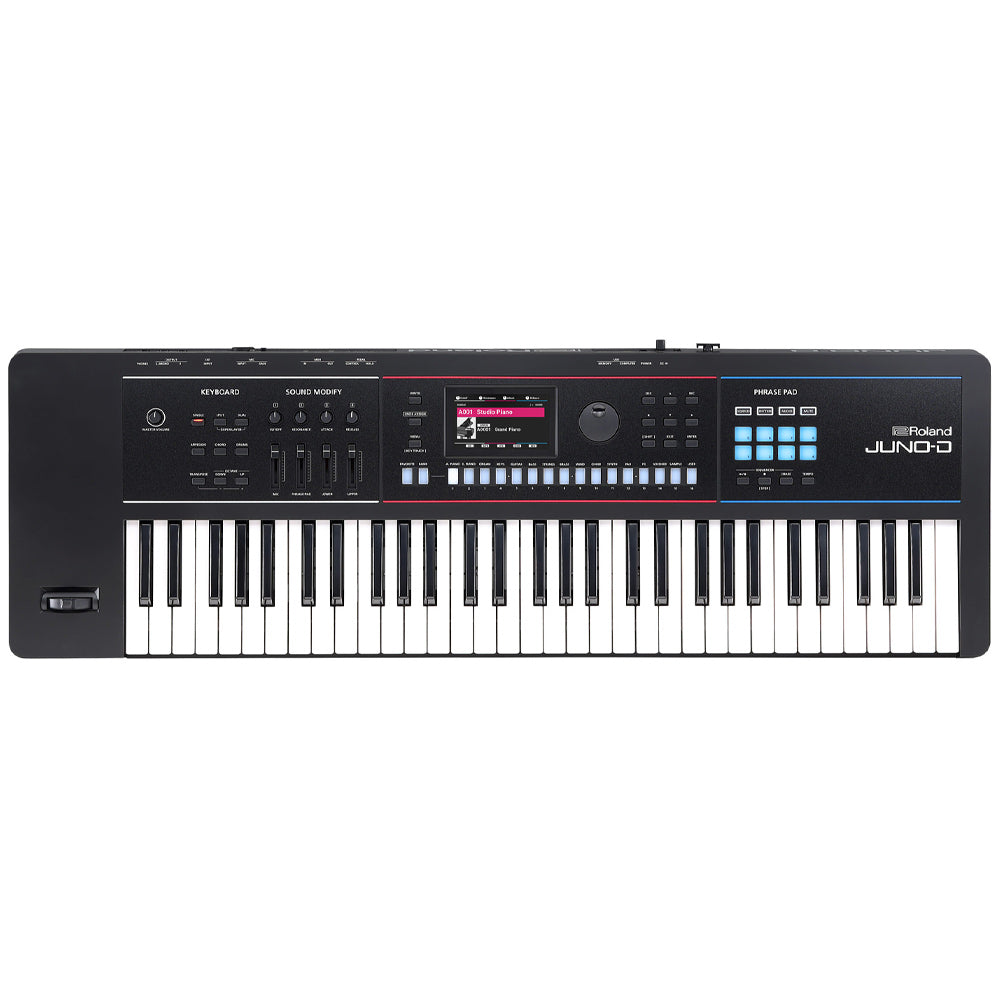 Roland JUNO-D6 Synthesizer Front ; Roland JUNO-D6 Synthesizer Angle ; Roland JUNO-D6 Synthesizer Rear