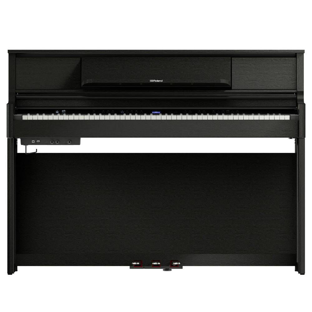 Roland LX5CH Digital Piano Charcoal W/Piano Bench Angle ; Roland LX5CH Digital Piano Charcoal W/Piano Bench Front