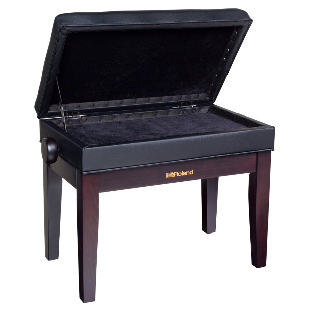 Roland RPB400 Adjustable Piano Bench Rosewood ; Roland RPB400 Adjustable Piano Bench Rosewood Open