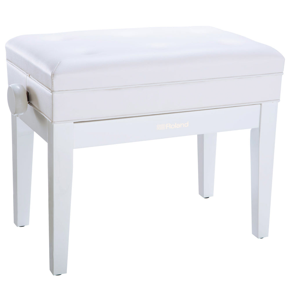 Roland RPB400 Adjustable Piano Bench White ; Roland RPB400 Adjustable Piano Bench White Open
