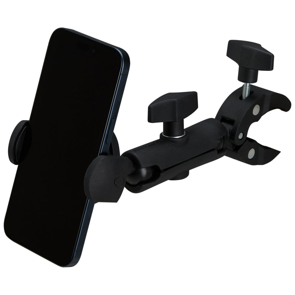Roland RSH10 Smartphone Holder without phone ; Roland RSH10 Smartphone Holder with phone