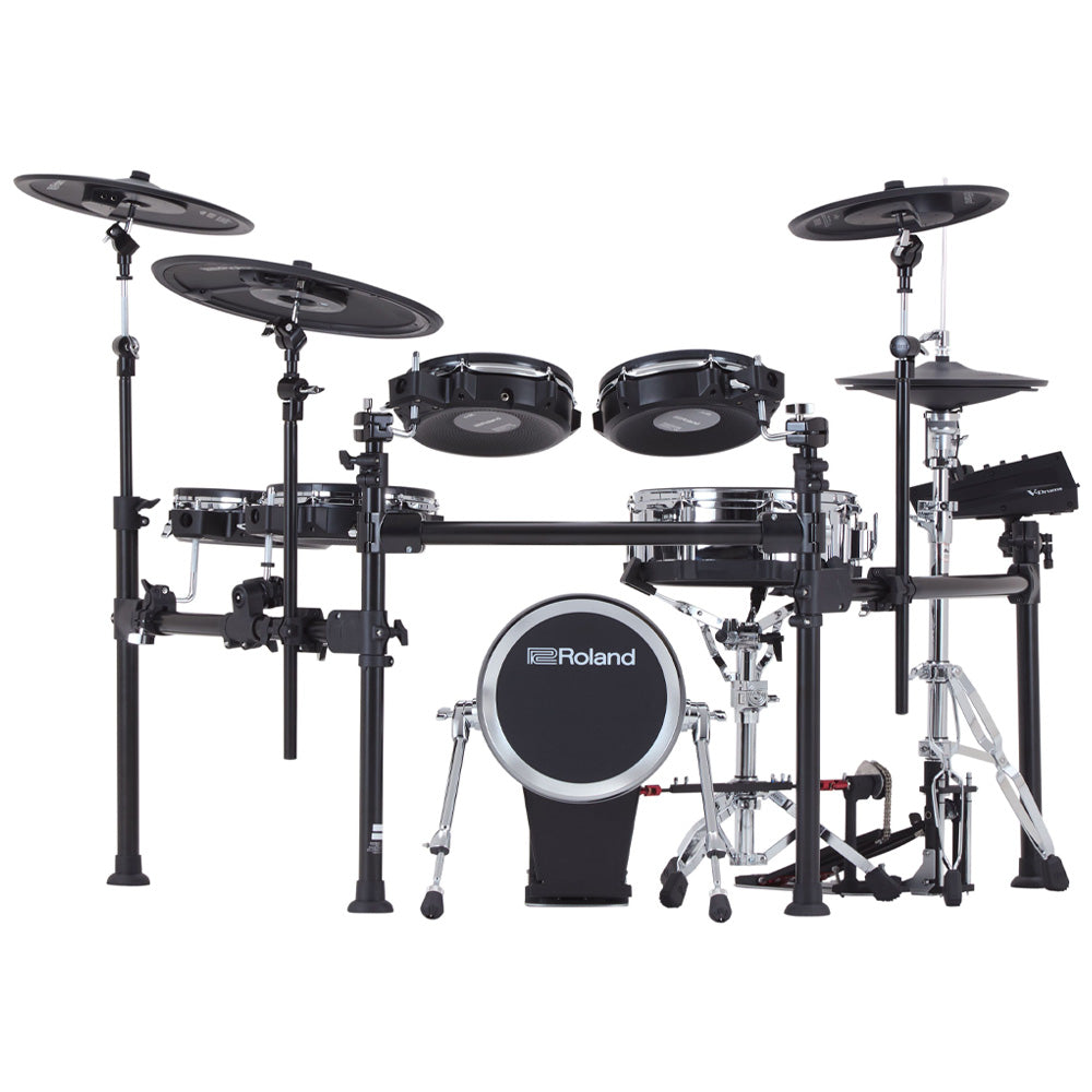Roland TD713 V-Drums Digital Drumkit Front ; Roland TD713 V-Drums Digital Drumkit Rear ; Roland TD713 V-Drums Digital Drumkit Above