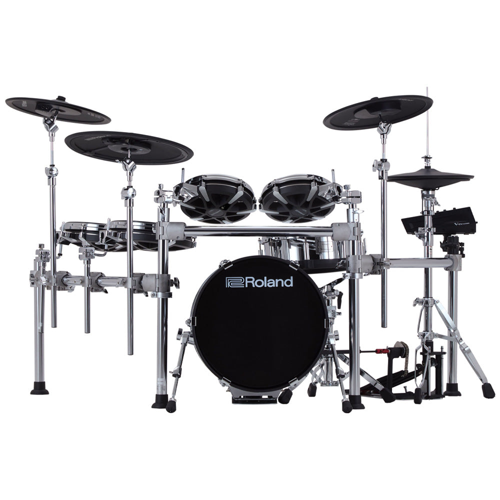 Roland TD716 V-Drums Digital Drumkit Front ; Roland TD716 V-Drums Digital Drumkit Angle ; Roland TD716 V-Drums Digital Drumkit Rear ; Roland TD716 V-Drums Digital Drumkit Above
