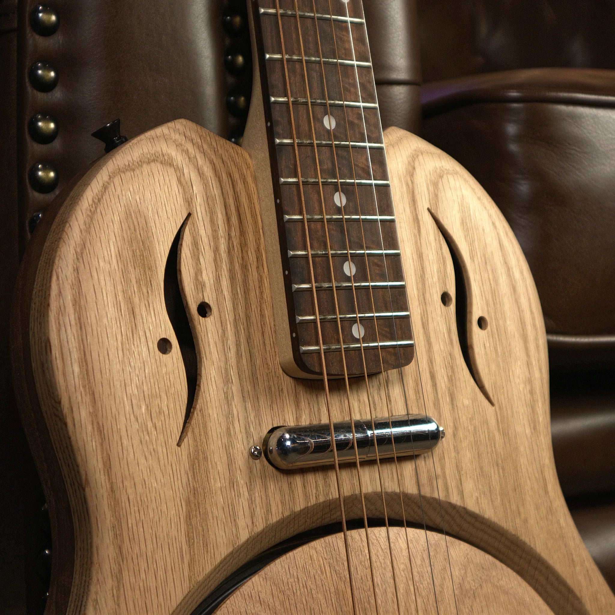 Sea Patrol Guitars 35/46 Oak/Walnut Body Resonator Guitar