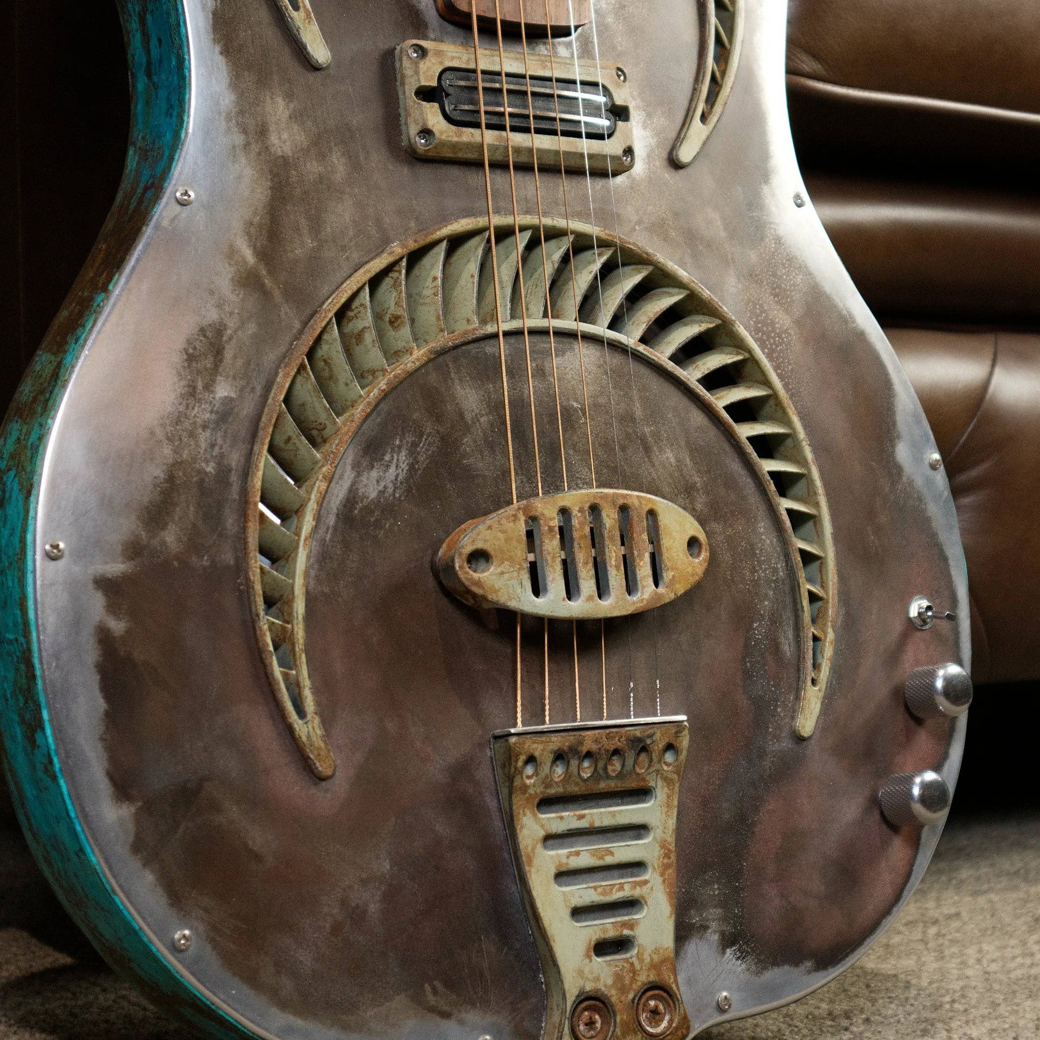 Sea Patrol Custom Guitars SP-36/50 "Turbine" Resonator Guitar