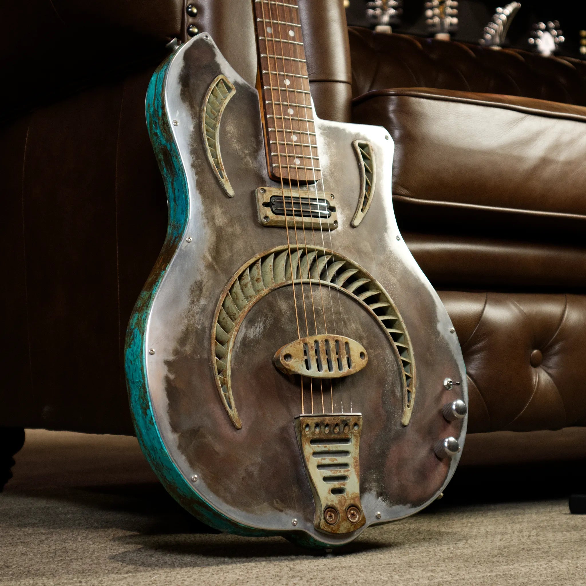 Sea Patrol Custom Guitars SP-36/50 "Turbine" Resonator Guitar