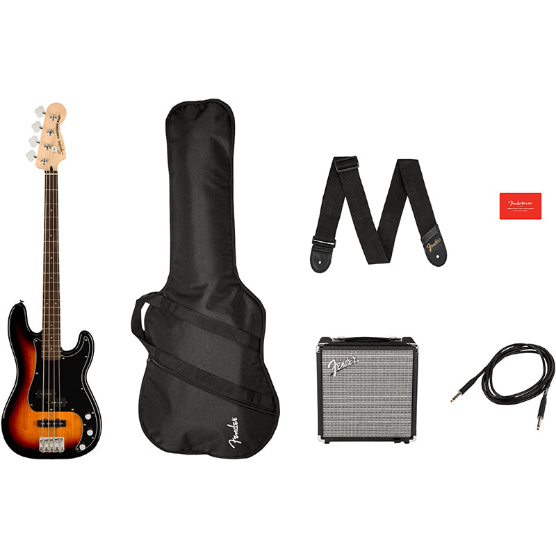 Squier Affinity Precision Bass Pack 3CS pack ; Squier Affinity Precision Bass Pack 3CS contents ; Squier Affinity Precision Bass Pack 3CS bass ; Squier Affinity Precision Bass Pack 3CS amp