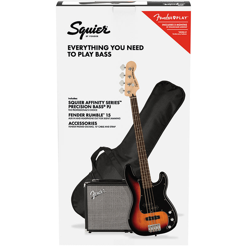 Squier Affinity Precision Bass Pack 3CS pack ; Squier Affinity Precision Bass Pack 3CS contents ; Squier Affinity Precision Bass Pack 3CS bass ; Squier Affinity Precision Bass Pack 3CS amp