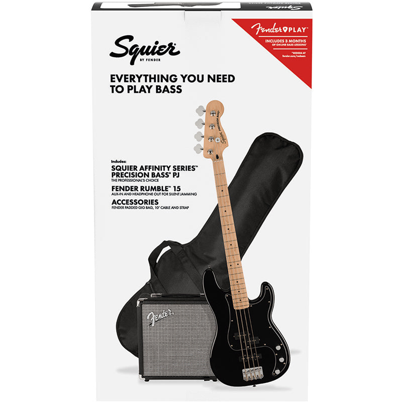 Squier Affinity Precision Bass Pack Black pack ; Squier Affinity Precision Bass Pack Black contents ; Squier Affinity Precision Bass Pack Black bass ; Squier Affinity Precision Bass Pack Black amp