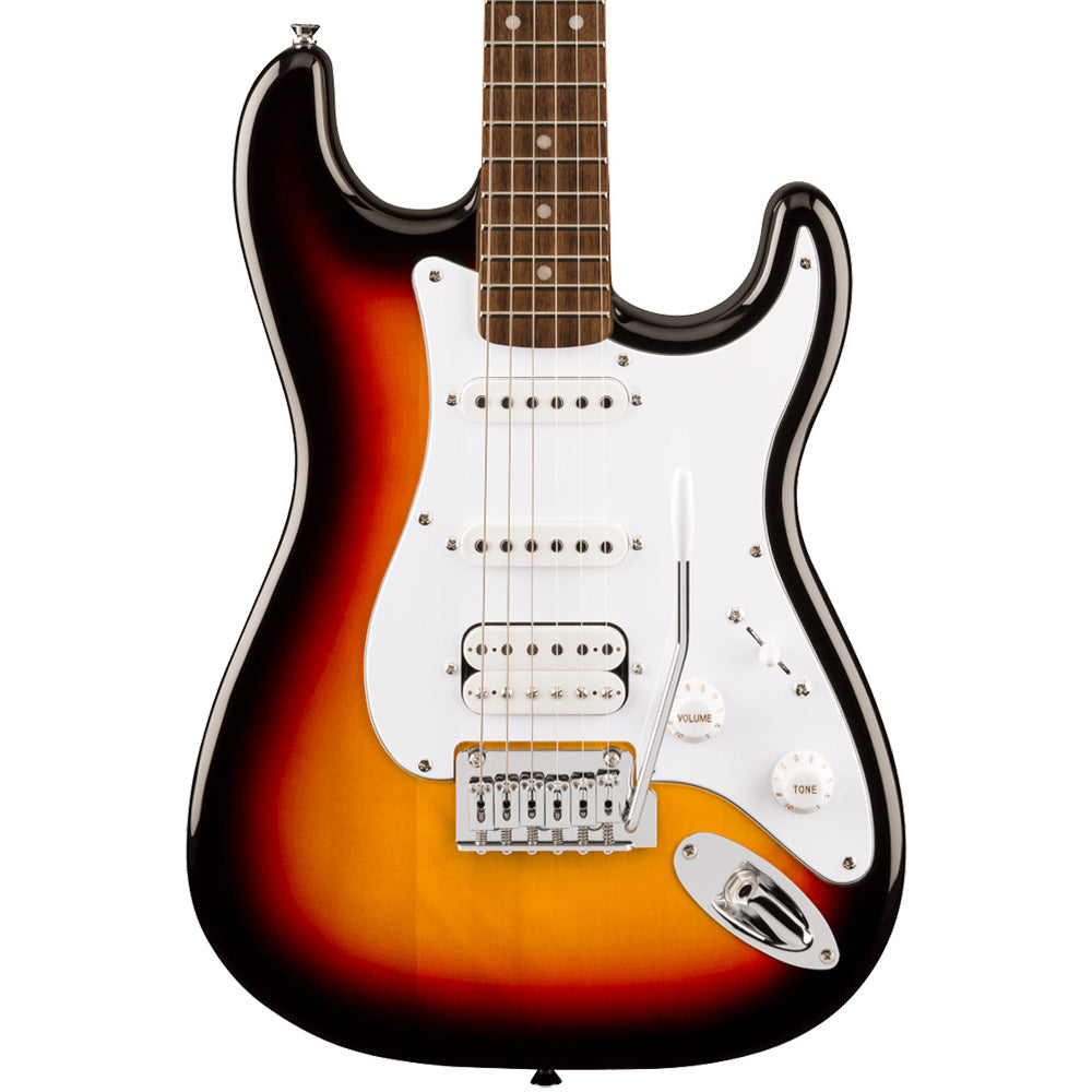 Squier Affinity Stratocaster Junior 3-Colour Sunburst Front ; Squier Affinity Stratocaster Junior 3-Colour Sunburst Full